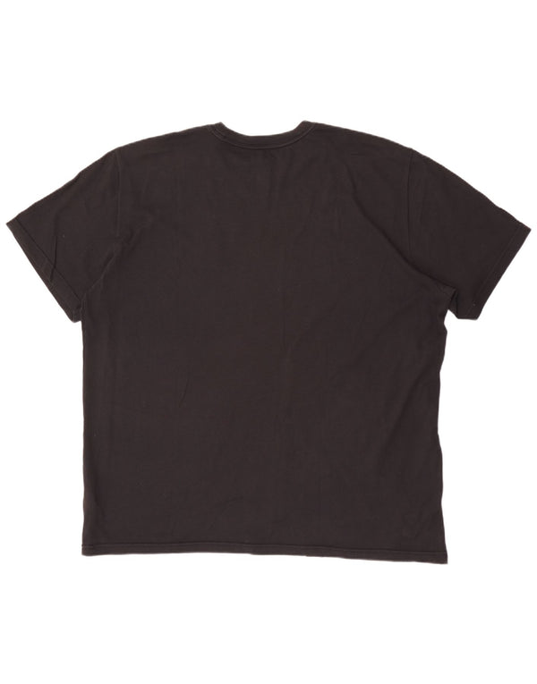 Nike Dri Fit Graphic Camiseta para hombre, talla 2XL, algodón negro