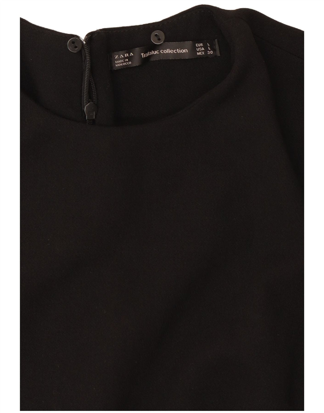 Zara Mujer Vestido Tubo Reino Unido 44 Grande Negro