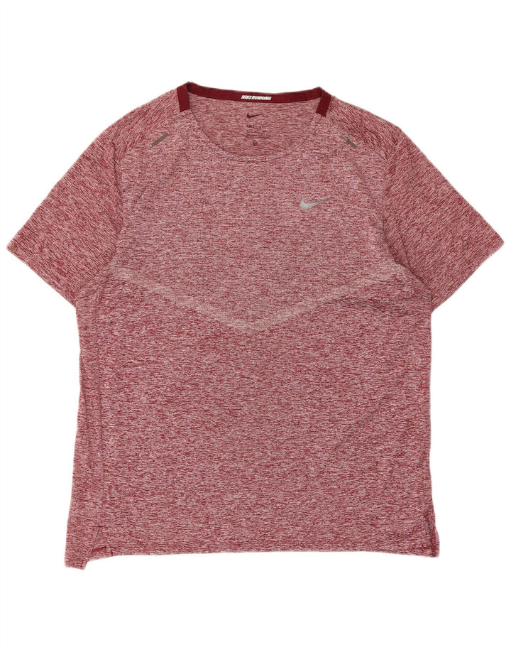 Camiseta Nike Hombre Top Medium Borgoña Moteado