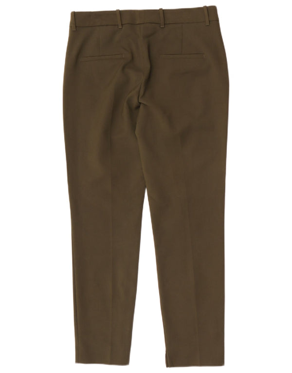 Zara Mujer Pantalón Chino Tapered Mediano W28 L28 Caqui