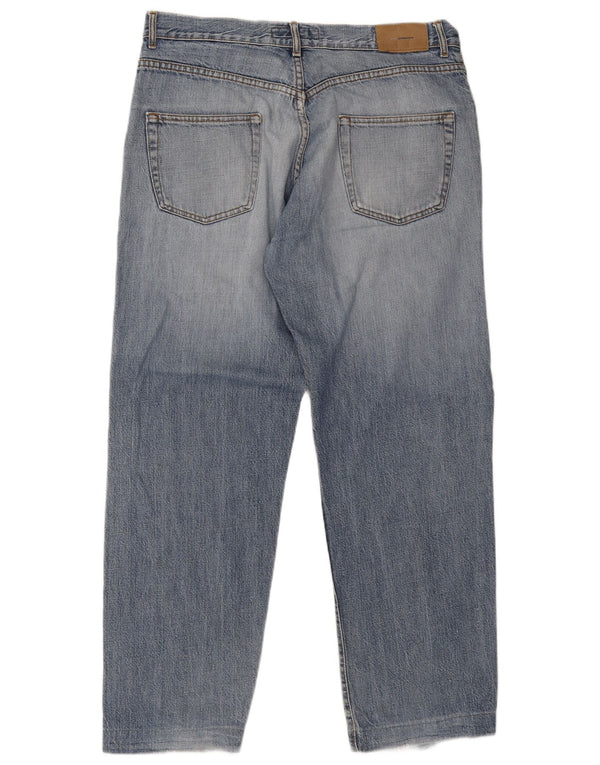Zara Jeans Rectos Hombre EU 46 XL W36 L29 Algodón Azul