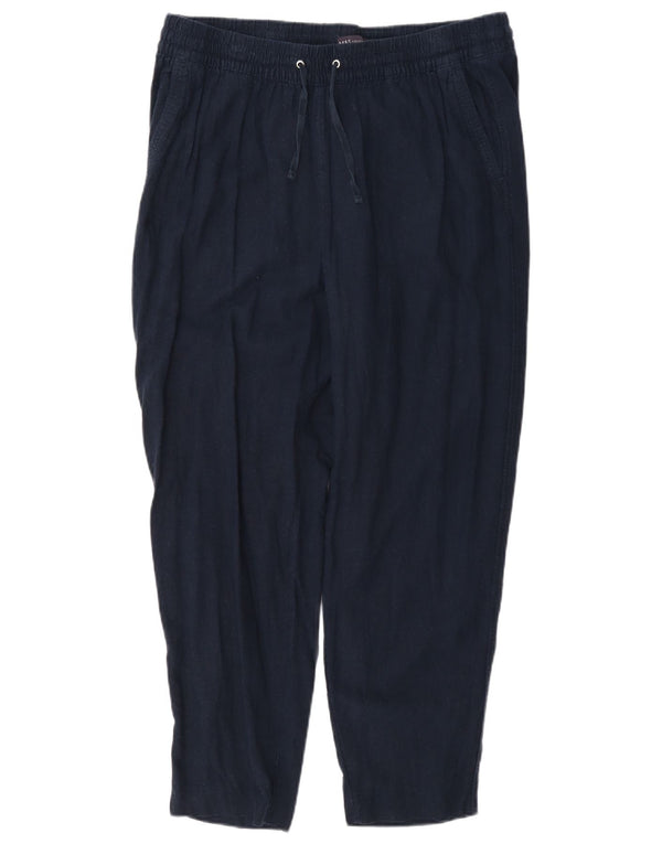 Marks & Spencer Pantalones Casuales para Mujer UK 40 Large W34 L26 Azul Marino