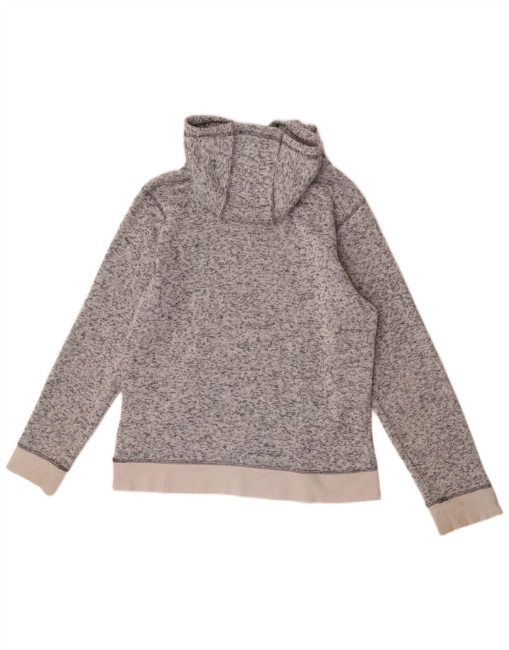 Dkny Hombre Sudadera Con Capucha Jersey Gris Medio Poliéster Moteado