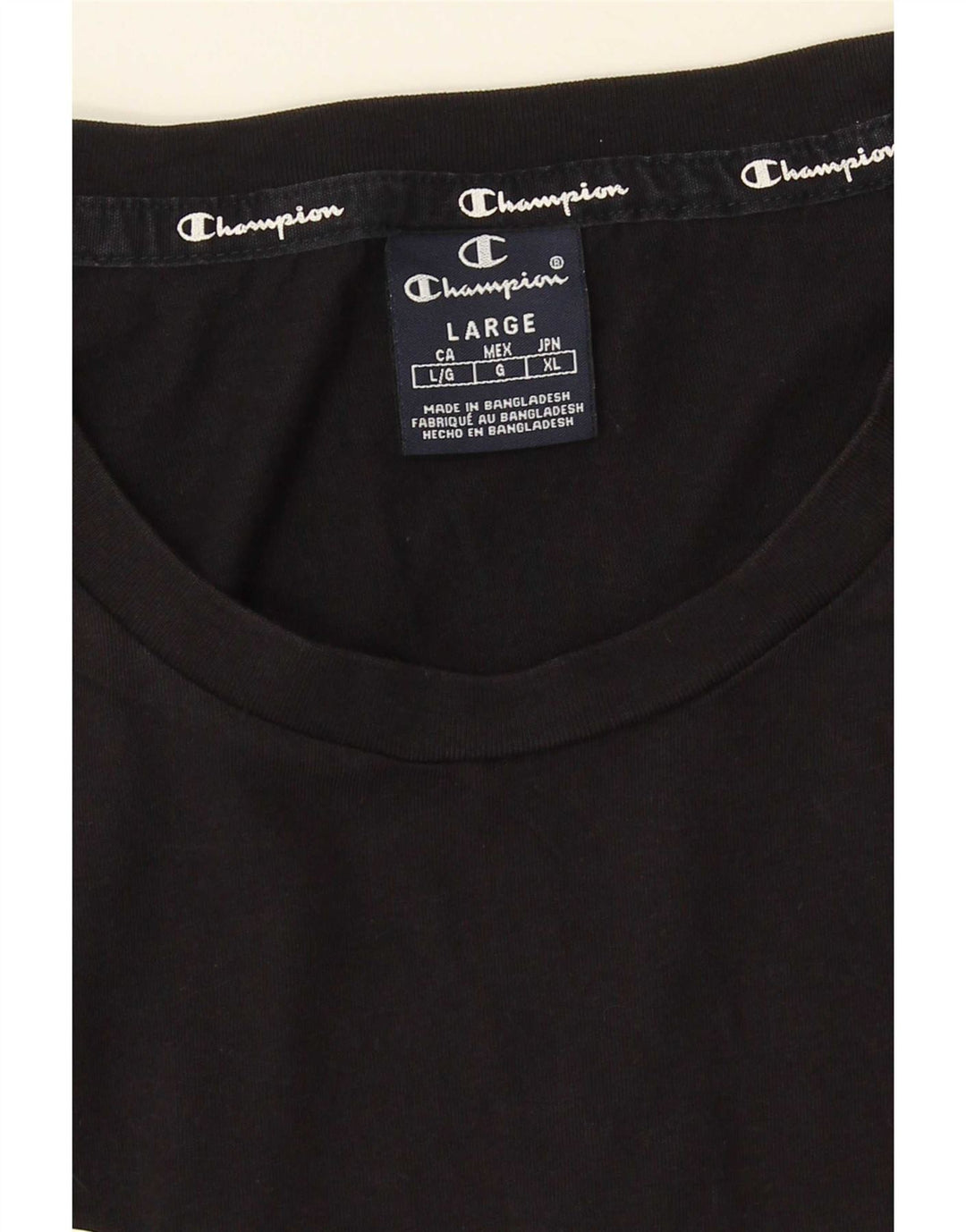Champion Camiseta Sin Mangas Con Gráfico Para Hombre Grande Negro