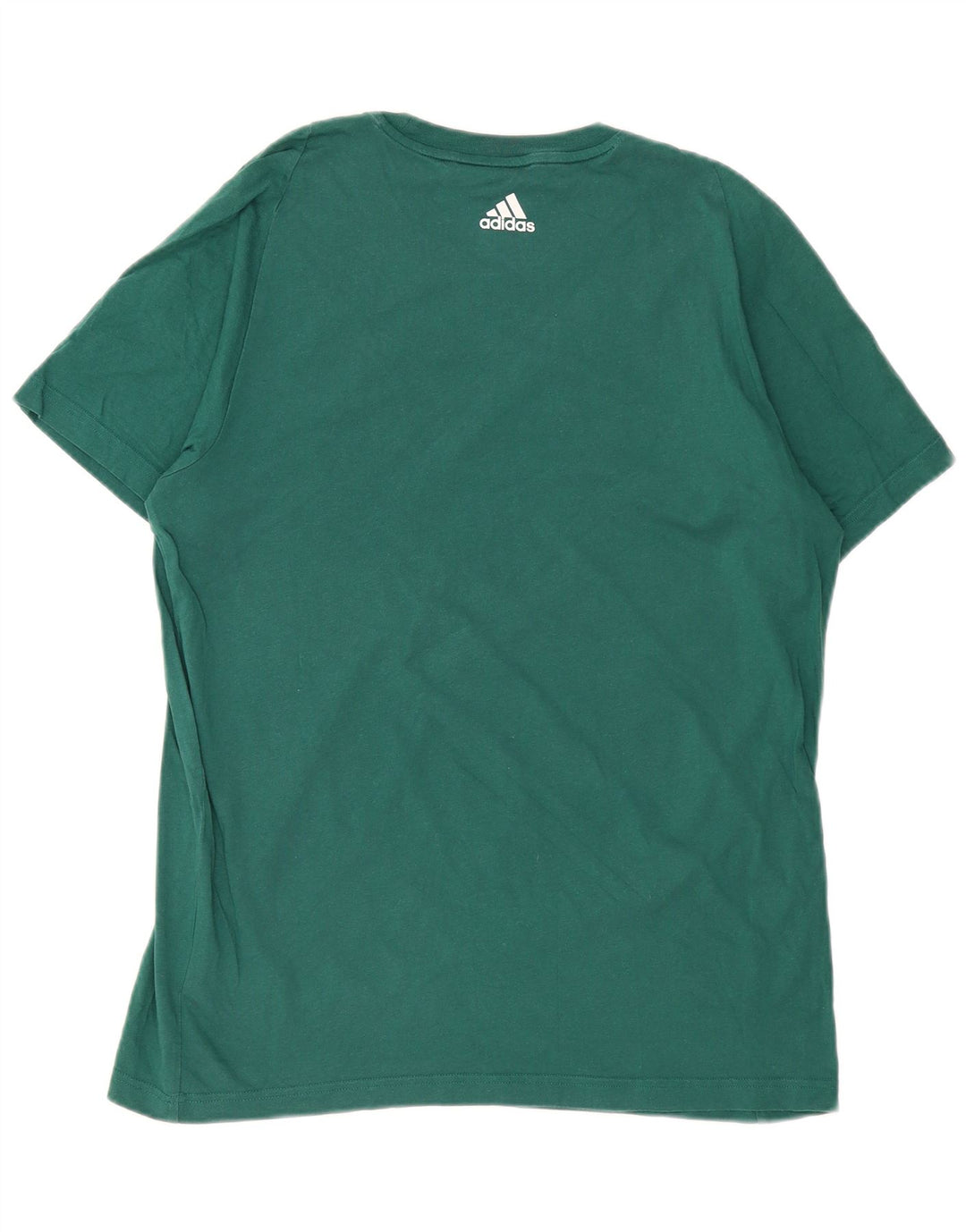 ADIDAS Camiseta gráfica para hombre Top grande de algodón verde