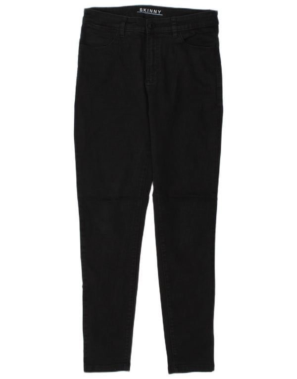 Marks & Spencer Pantalones casuales ajustados para hombre UK 10 Small W27 L29 Negro