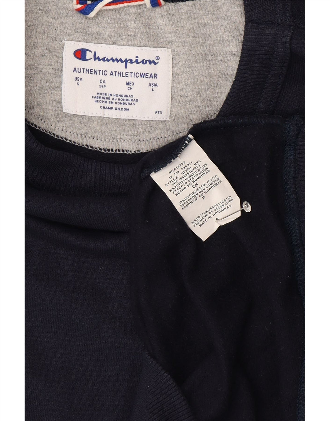 Champion Sudadera Para Hombre Jumper Small Azul Marino Algodón