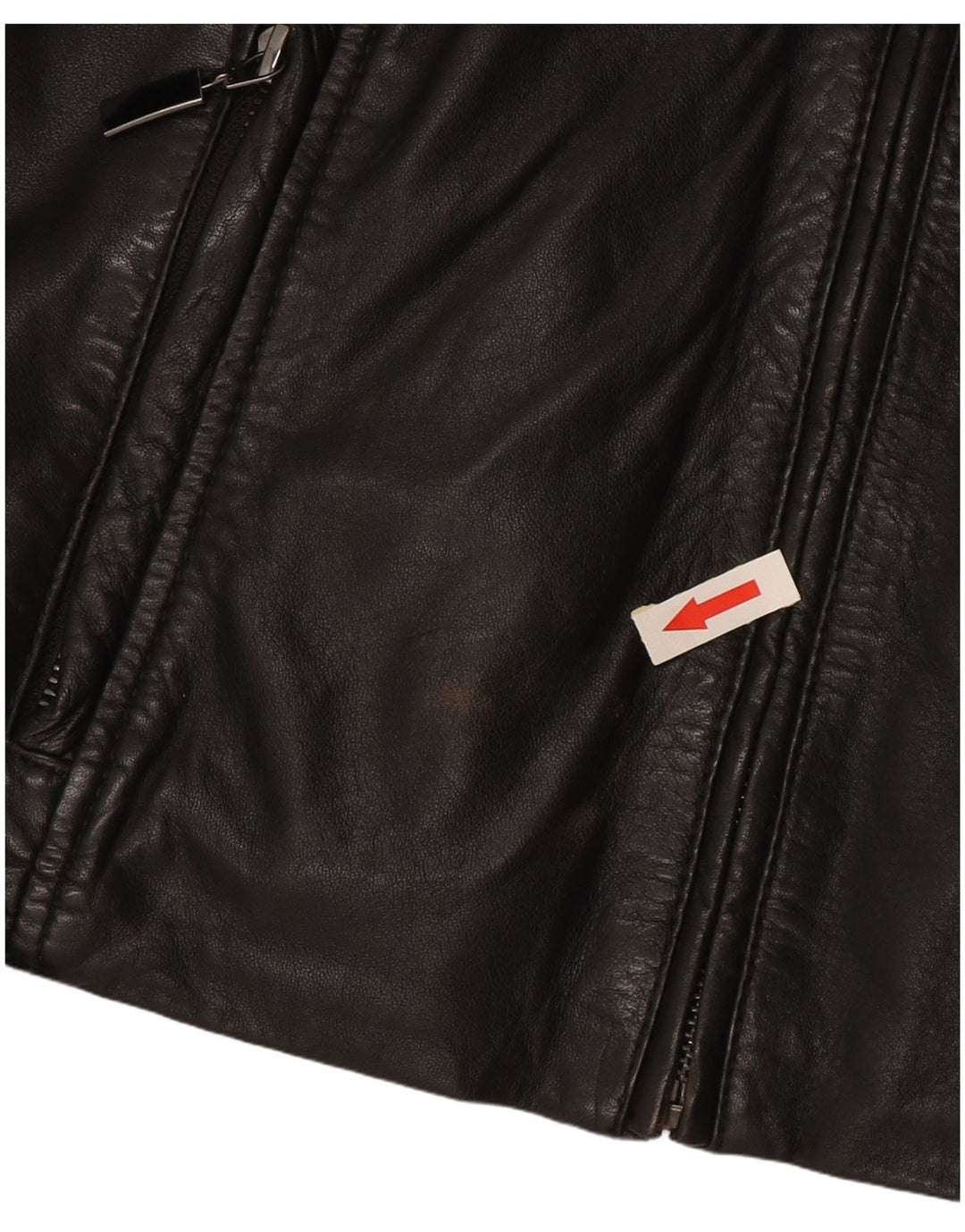 Esprit Chaqueta de cuero para mujer UK 44 Grande Cuero negro