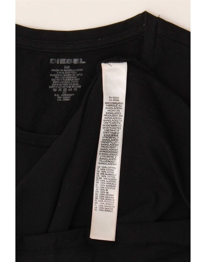 Camiseta Diesel Hombre Top Medium Negro Algodón
