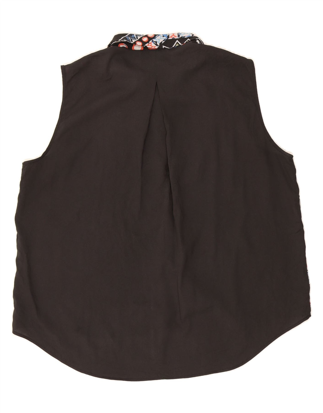 MOSSIMO Womens Sleeveless Blouse Top UK 20 2XL Black Geometric Polyester Vintage Mossimo and Second-Hand Mossimo from Messina Hembry 