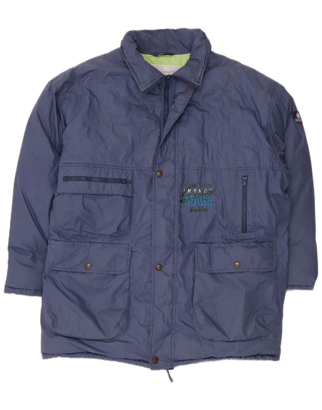 DIADORA Chaqueta acolchada para hombre ES 44 2XL Azul marino Poliéster