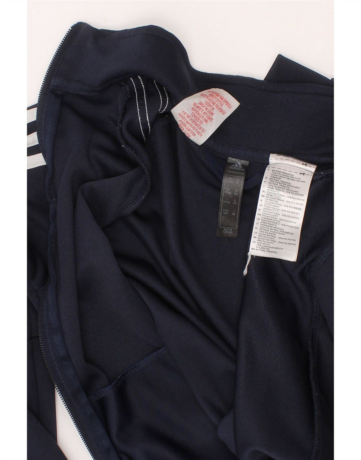 Adidas Chicos Aeroready Chándal Top Chaqueta 11-12 Años Azul Marino Poliéster