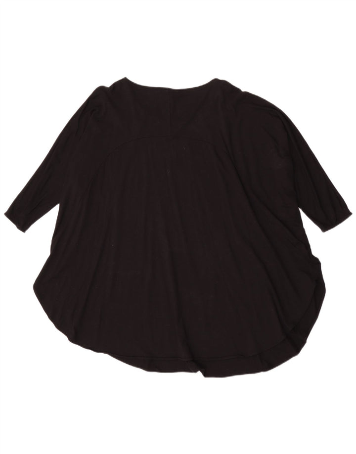 Cos Top tipo túnica extragrande de manga 3/4 para mujer UK 44 Viscosa negra mediana