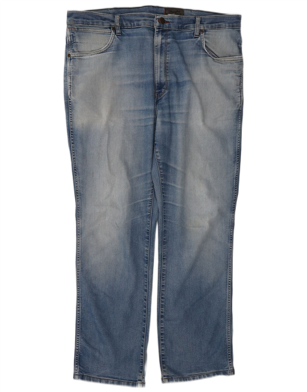 Wrangler Vaqueros rectos elásticos Texas para hombre W40 L30 Algodón azul