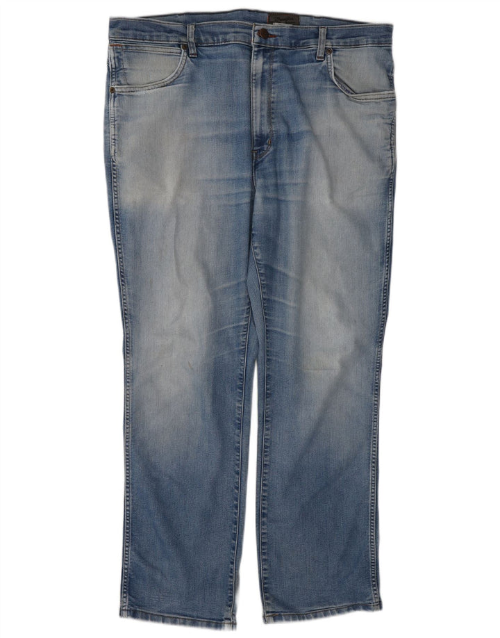Wrangler Vaqueros rectos elásticos Texas para hombre W40 L30 Algodón azul
