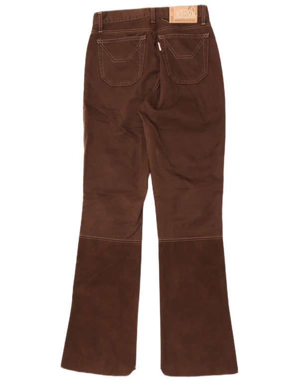 Pantalones casuales Jeckerson para mujer con corte de bota W26 L32 Algodón marrón