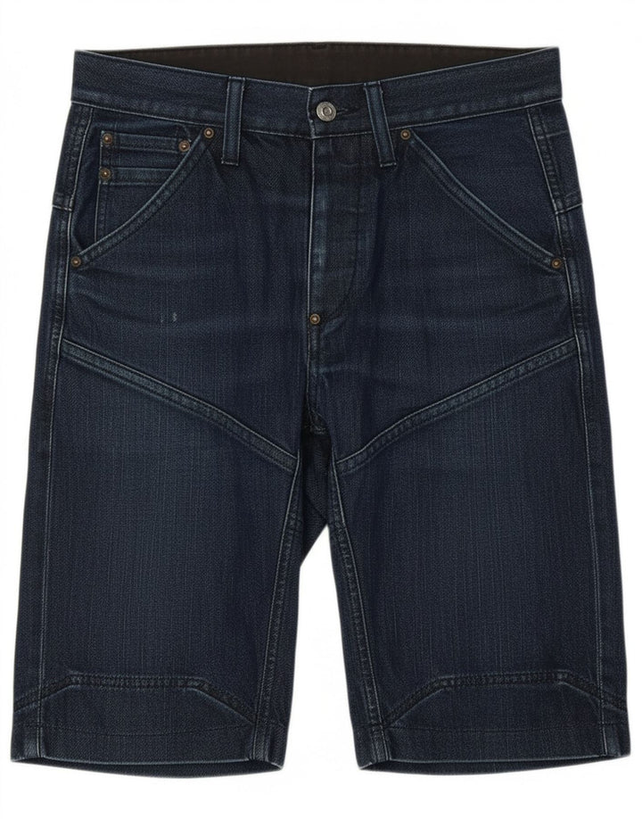 G-STAR Mens Denim Shorts W30 Medium Navy Blue Cotton