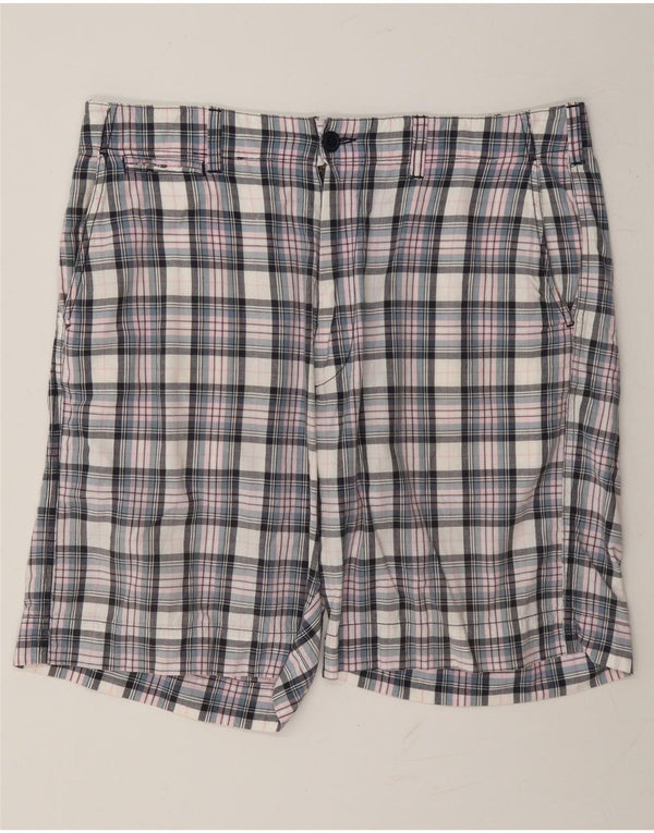 Polo Ralph Lauren Pantalones cortos chinos para hombre W34 Algodón a cuadros multicolor grande