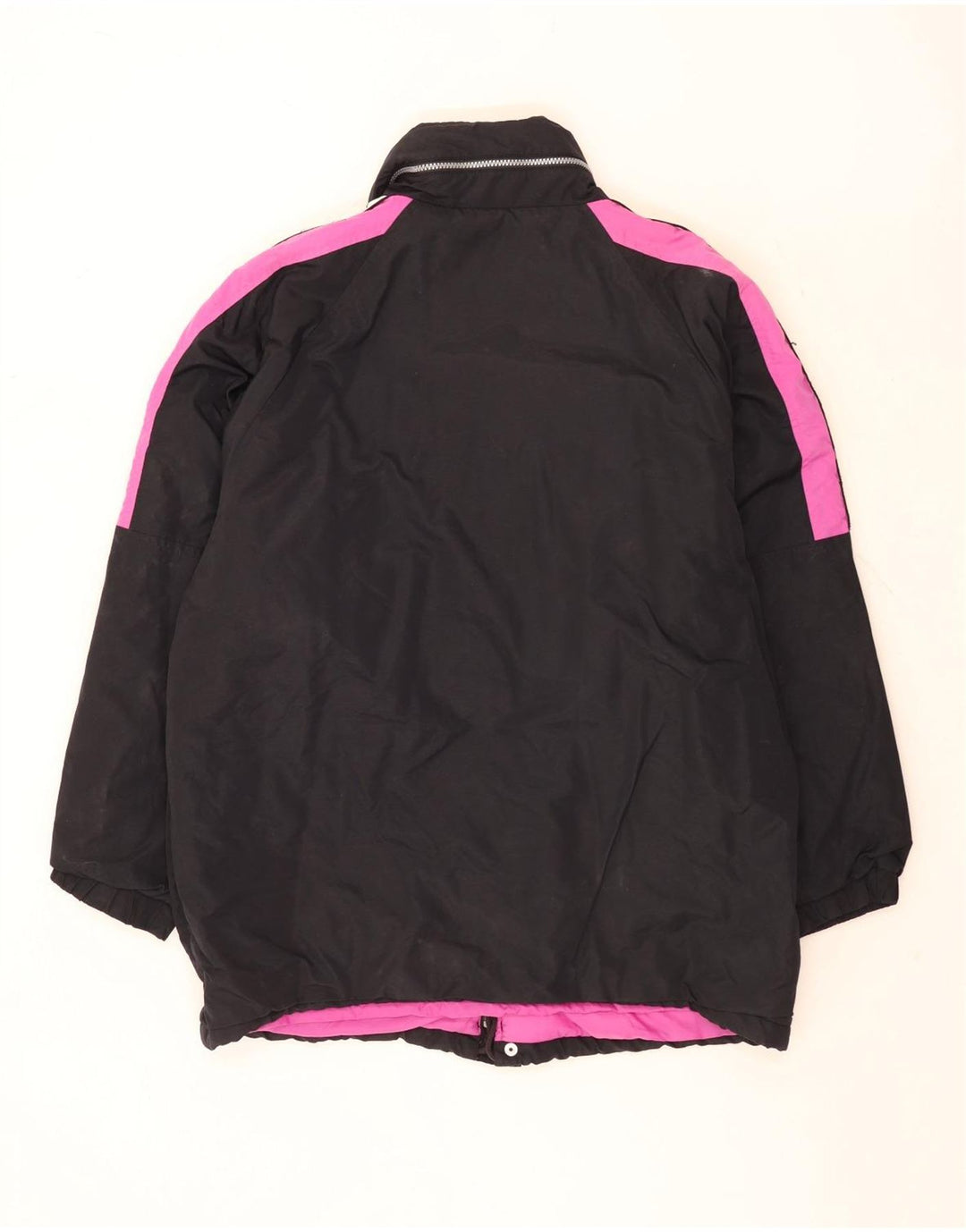 Kappa - Chaqueta cortavientos gráfica para hombre, talla 40, color negro