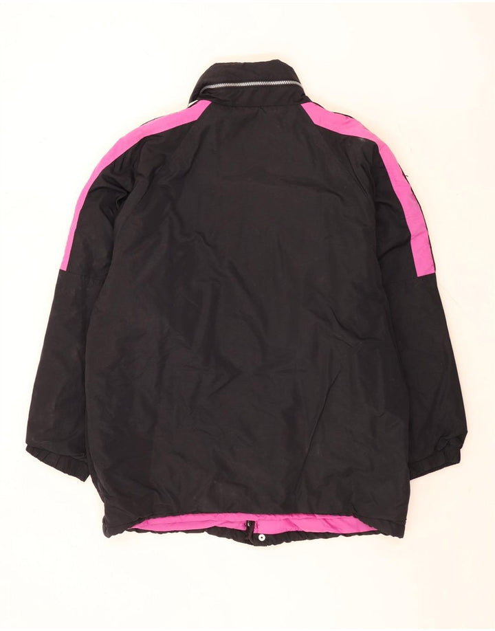 Kappa - Chaqueta cortavientos gráfica para hombre, talla 40, color negro