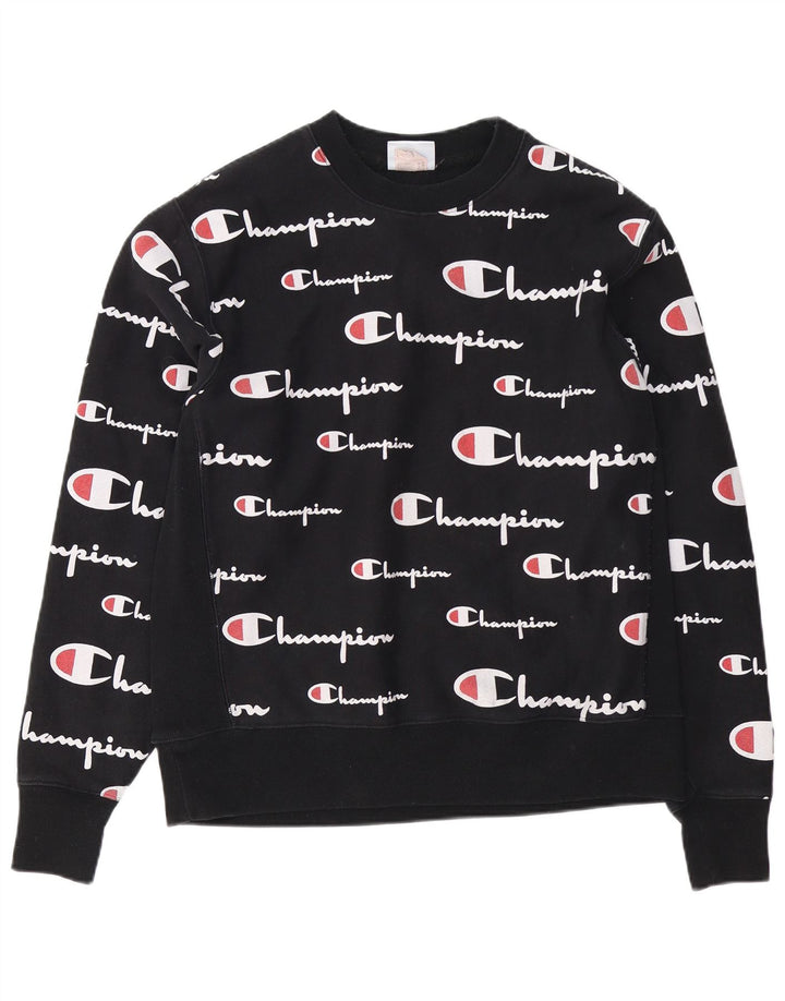 Champion Sudadera Gráfica para Hombre Jersey Grande De Algodón Negro