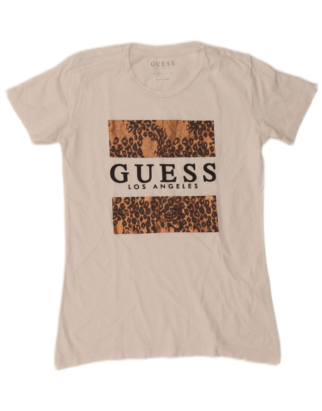Guess Camiseta gráfica para mujer Top UK 10 Small White