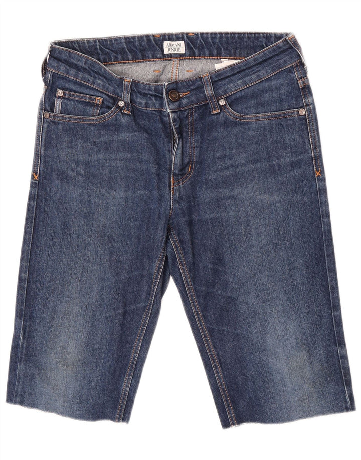 Armani Junior Pantalones cortos vaqueros para niño 15-16 años W29 Algodón azul