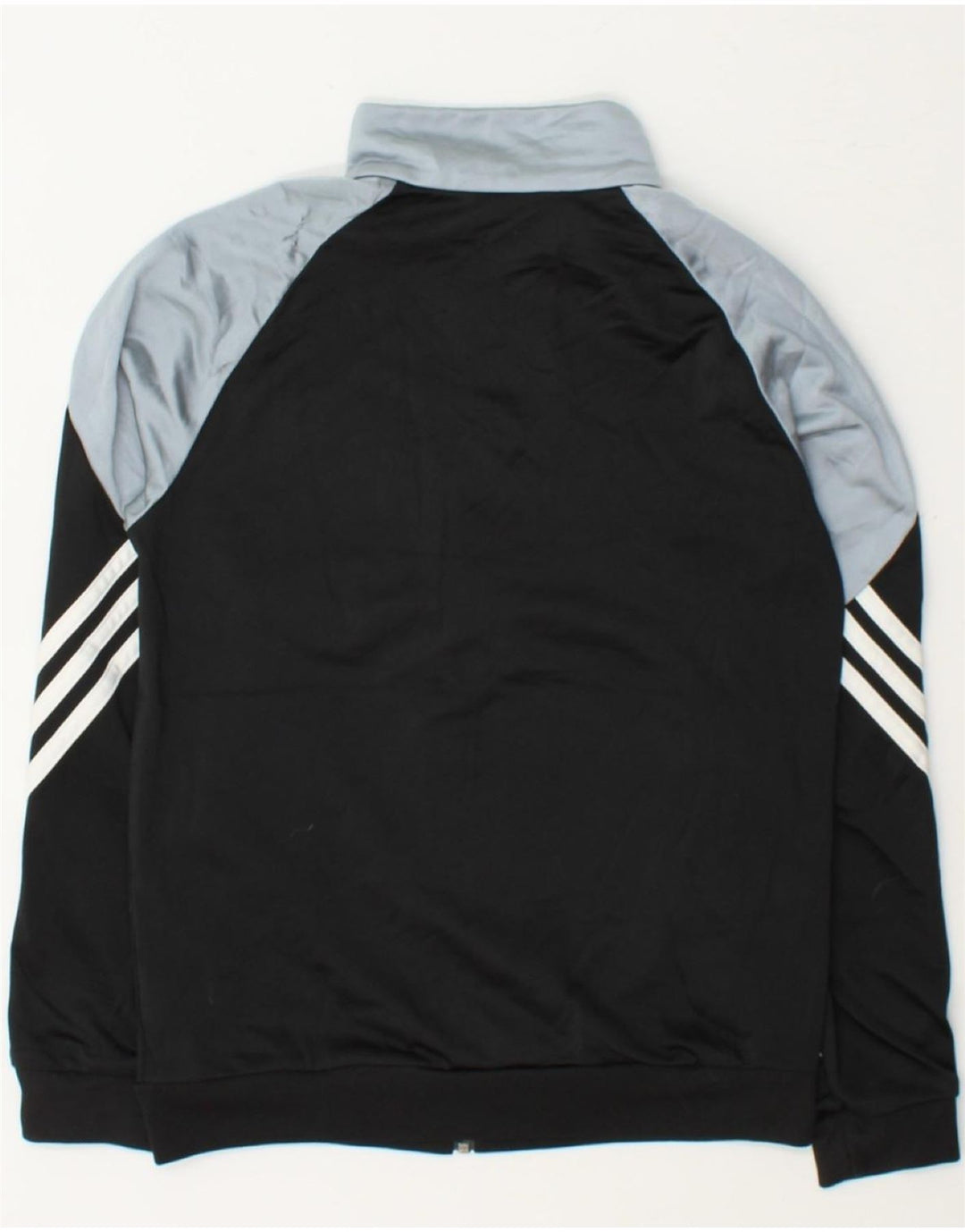 ADIDAS Boys Tracksuit Top Jacket 11-12 Years Large Black Colourblock Vintage Adidas and Second-Hand Adidas from Messina Hembry 