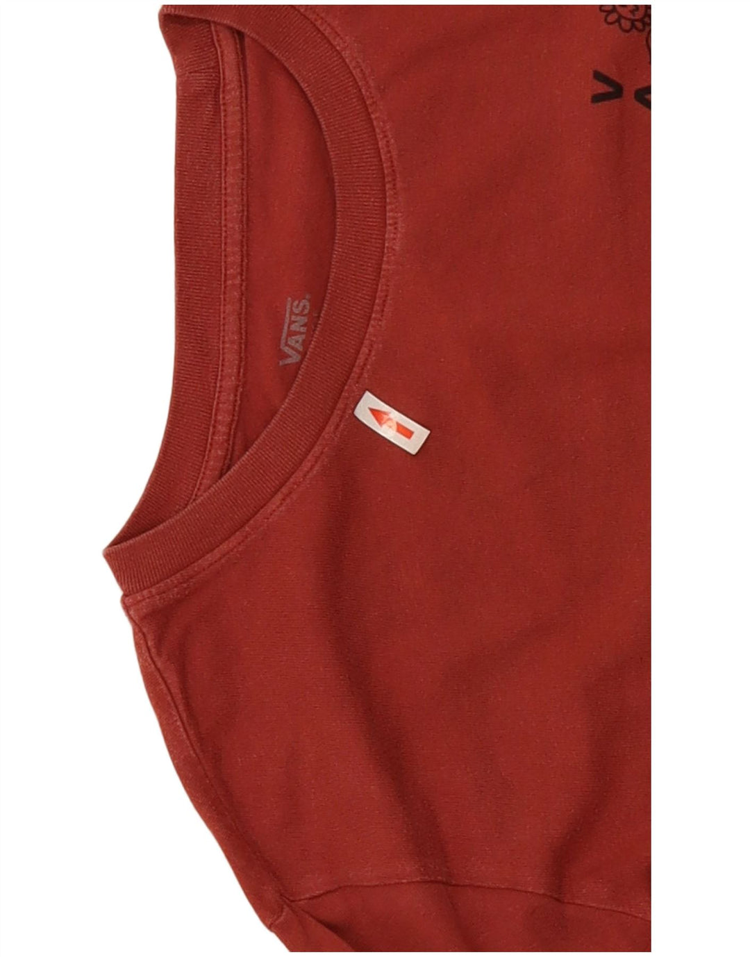 Vans Hombre Graphic Top Manga Larga Grande Algodón Rojo