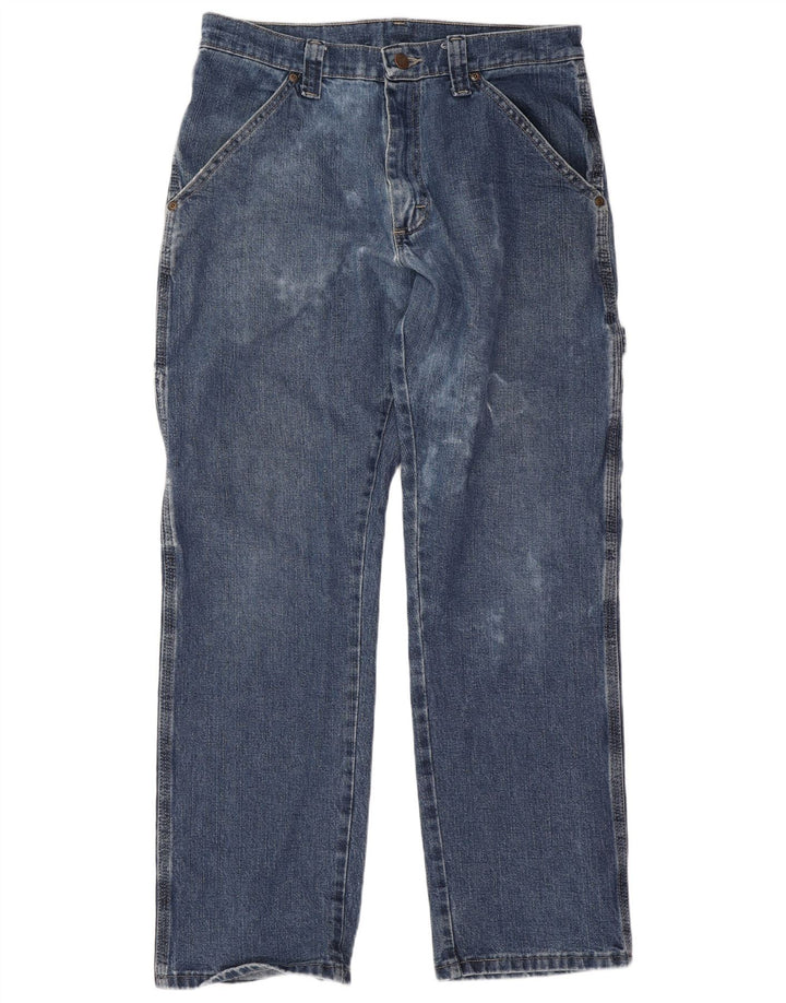 Vaqueros Wrangler Cargo Rectos Para Hombre W30 L30 Algodón Azul