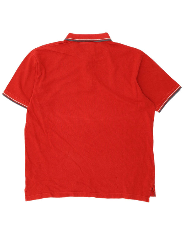 Polo Gap para hombre de algodón a rayas rojas grandes