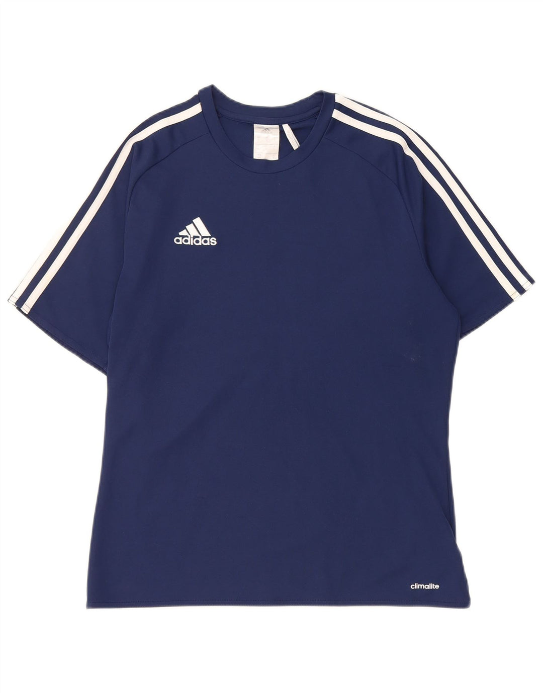 Adidas Mens Climalite Camiseta Top Pequeño Azul Marino Poliéster