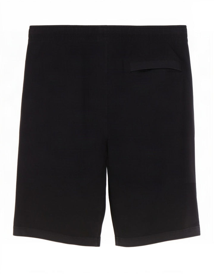 Nike - Pantalones cortos deportivos para hombre, talla pequeña, algodón negro