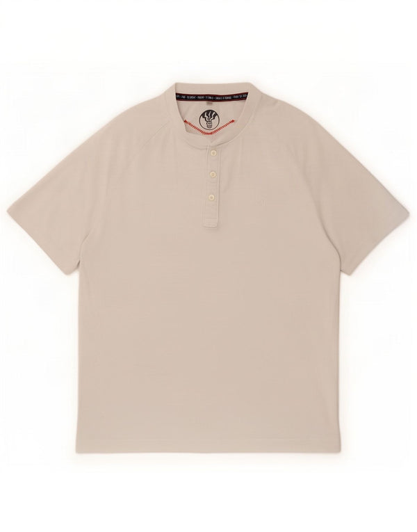 Camiseta para hombre Fat Face Top Medium Blanco Algodón