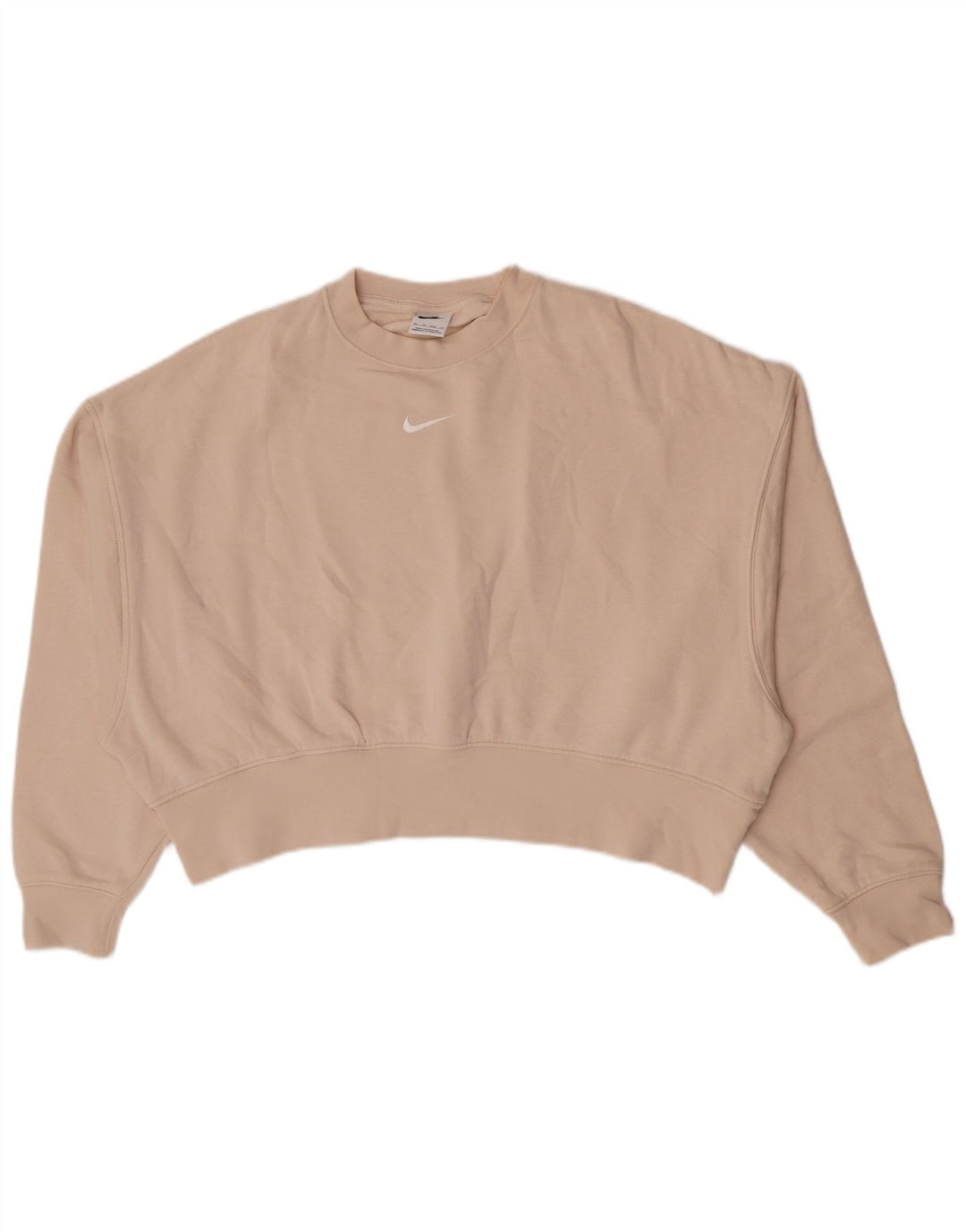Nike - Sudadera extragrande para mujer, talla 6, XS, algodón beige