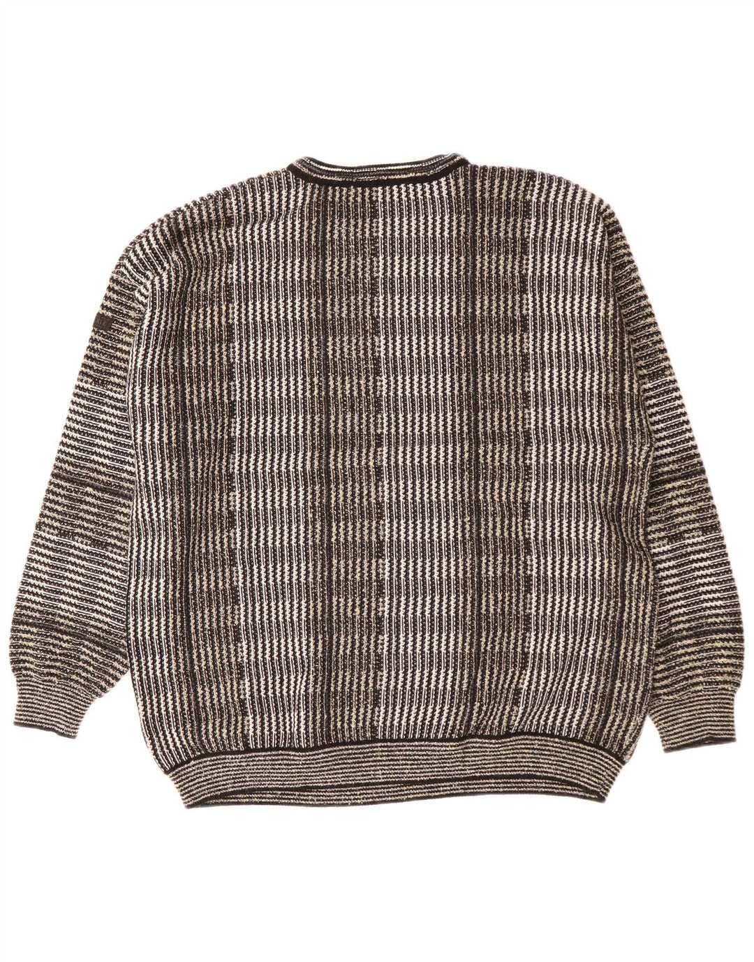 Bueckle Jersey de cuello redondo para hombre IT 56 2XL Poliacrílico a rayas grises