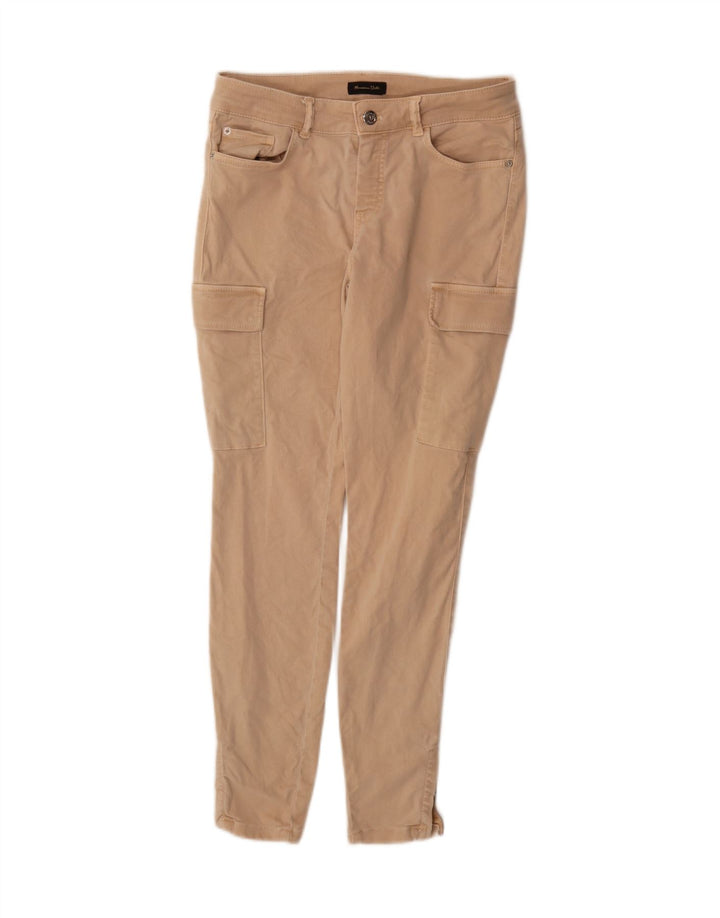MASSIMO DUTTI Womens Skinny Cargo Trousers EU 40 Medium W30 L30 Beige Vintage Massimo Dutti and Second-Hand Massimo Dutti from Messina Hembry 