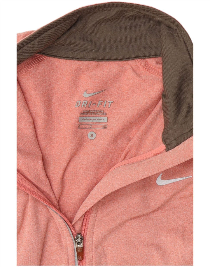 Nike Dri Fit - Chándal con cremallera y cuello para mujer, talla S, color rosa