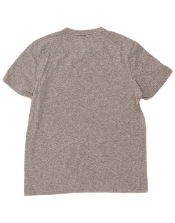 Crew Clothing Camiseta para hombre Top Pequeño Algodón moteado gris