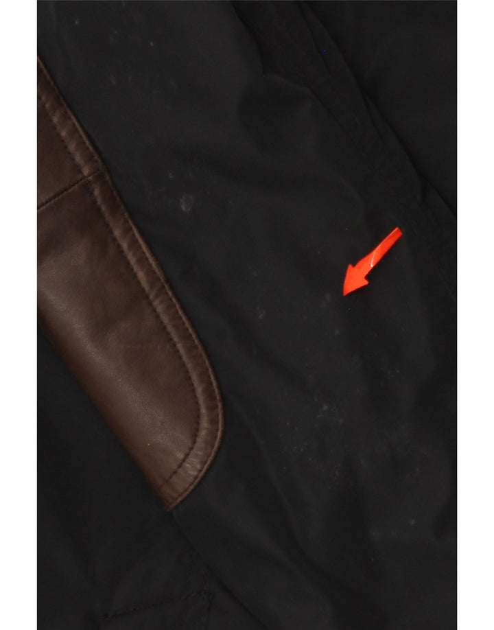 BARBOUR Chaqueta utilitaria para hombre UK 40 Grande Poliéster negro