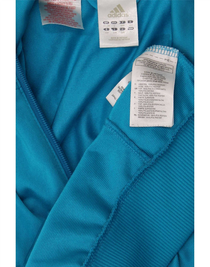 Adidas - Chaqueta de chándal para niño, 13-14 años, color azul, poliéster