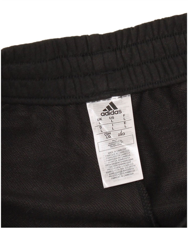 ADIDAS Hombre Chándal Pantalones Joggers Grande Negro Camuflaje Algodón