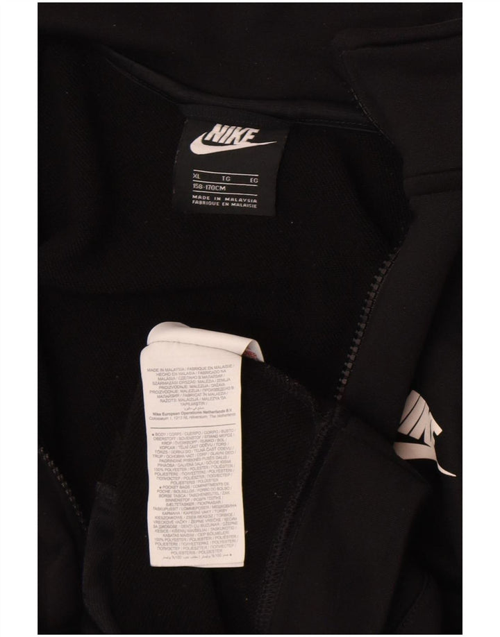 Nike Chaqueta de chándal para niño 13-14 años XL Negro Poliéster