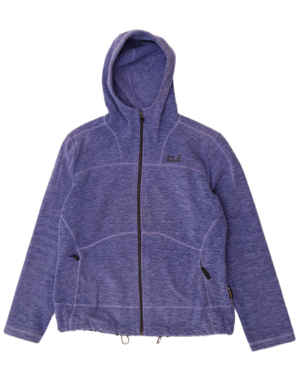 Jack Wolfskin Chaqueta Polar con Capucha para Mujer UK 18/20 XL Morado Moteado