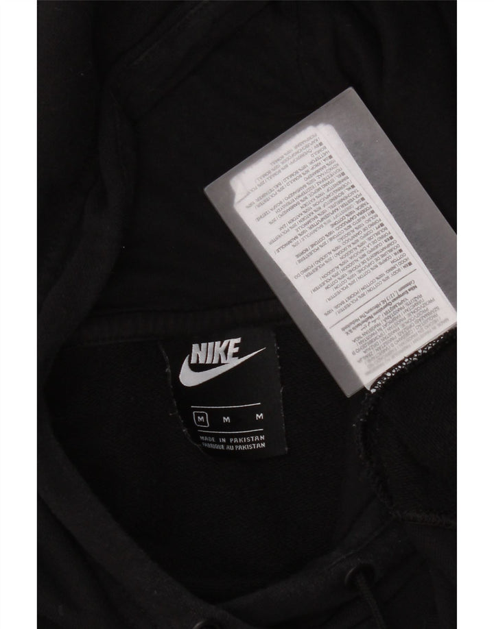 Nike Mujer Longline Oversize Sudadera con capucha Jumper UK 44 Mediano Negro Algodón
