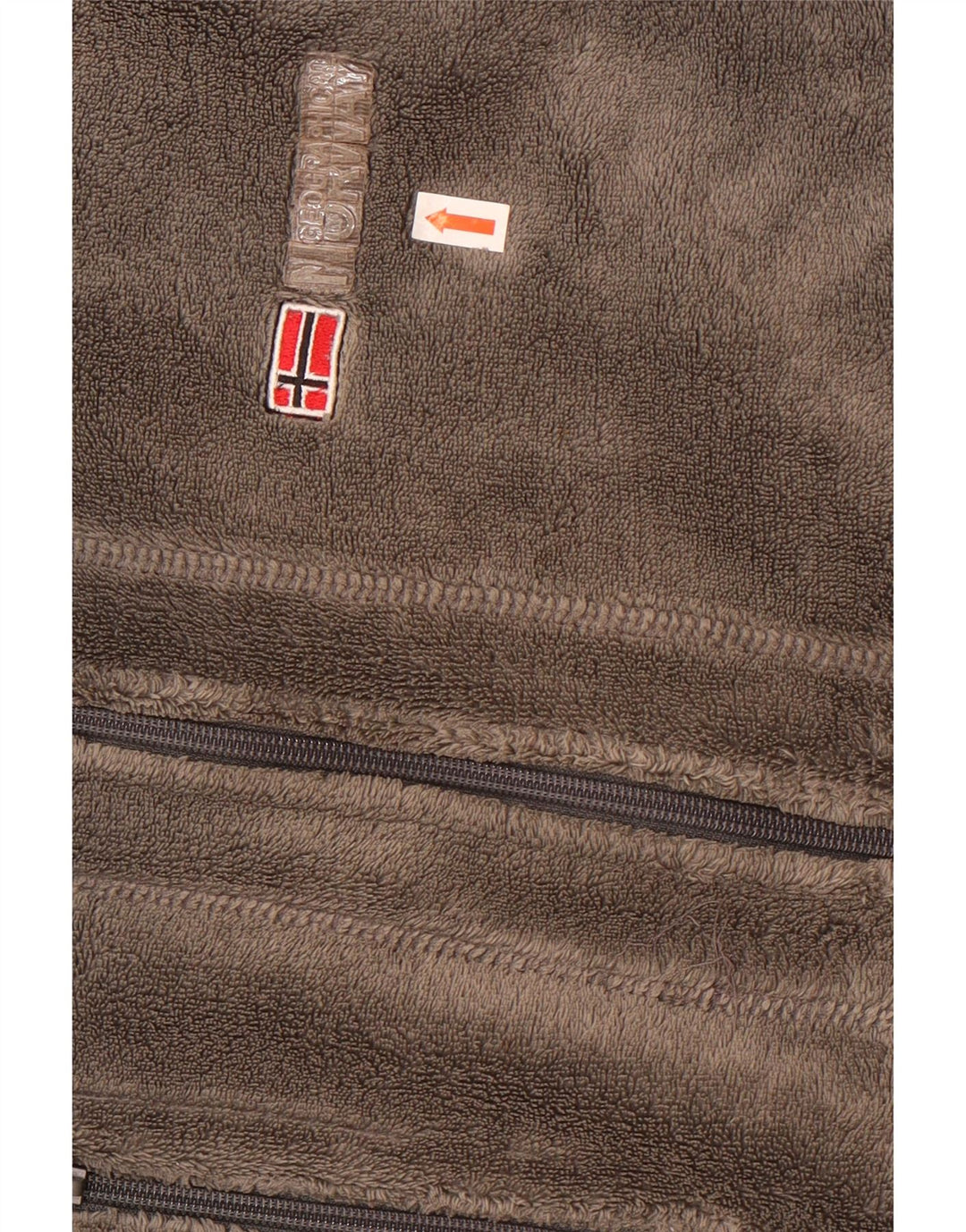 Noruega Chaqueta polar para hombre ES 38 Gris medio Colorblock Poliéster Deportes