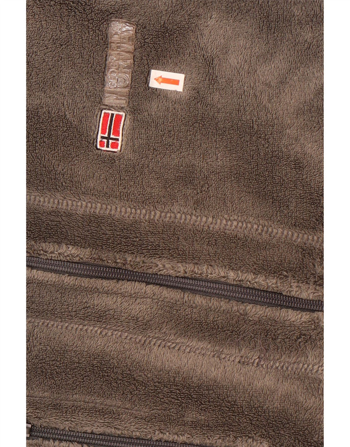 Noruega Chaqueta polar para hombre ES 38 Gris medio Colorblock Poliéster Deportes