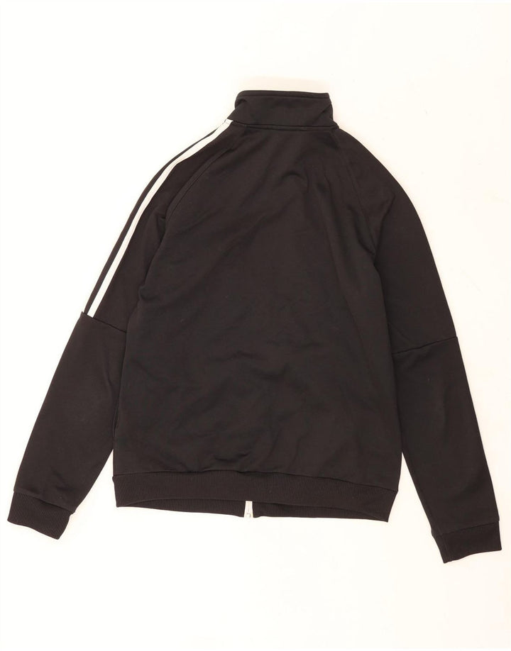 Adidas Mujer Chándal Top Chaqueta UK 12/14 Mediano Negro Poliéster