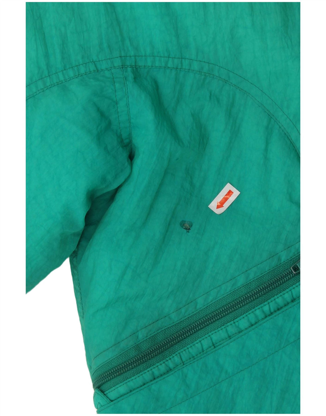 Belfe Chaqueta de esquí con gráfico extragrande para niña 10-11 años Poliamida verde Años 80