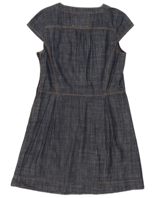 Next Vestido acampanado para mujer UK 44 Algodón azul marino mediano